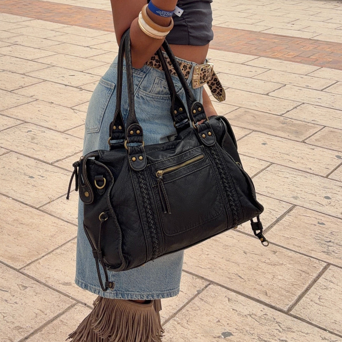 Maeva - Vintage black handbag