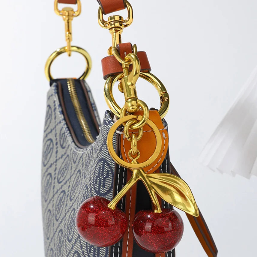 Cherry bag charm