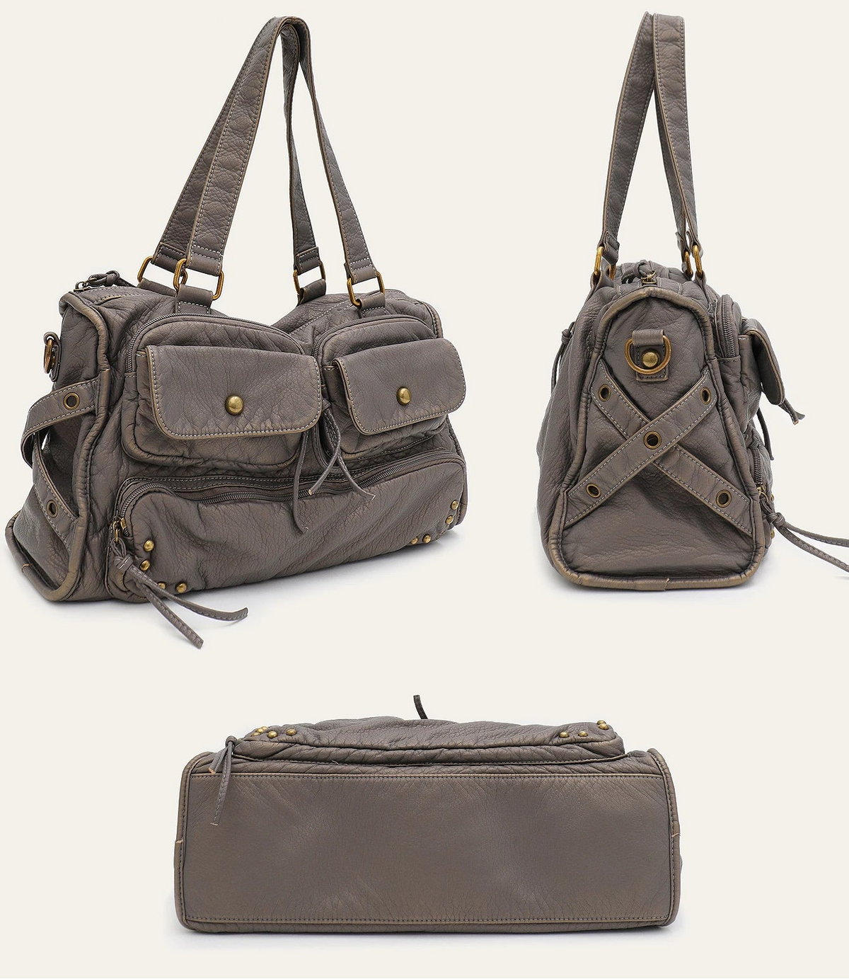 Olga - Grey shoulder bag