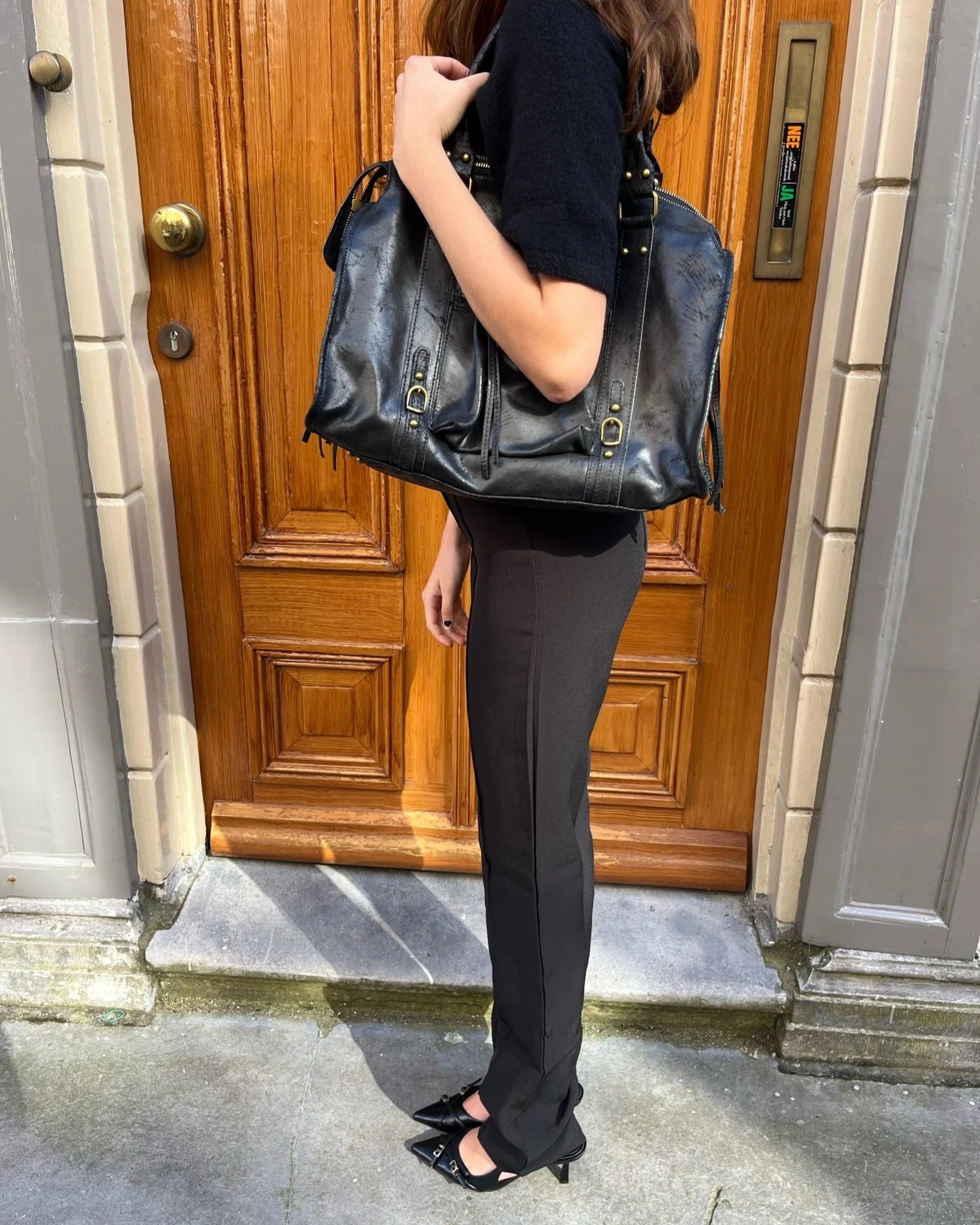 Evaëlle - Studded shoulder bag