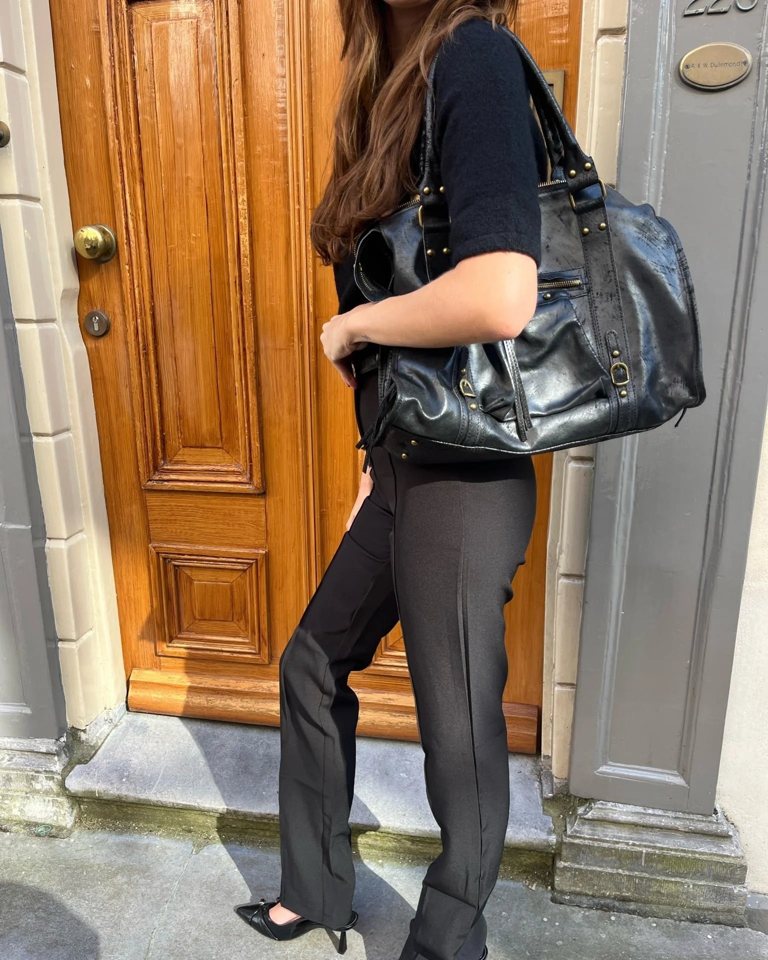 Evaëlle - Studded shoulder bag