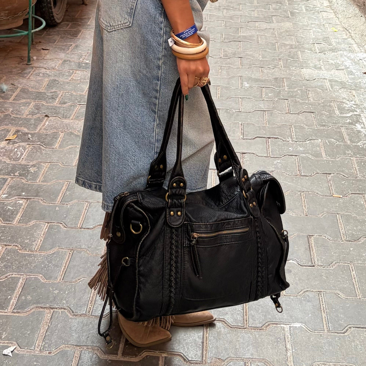 Maeva - Vintage black handbag