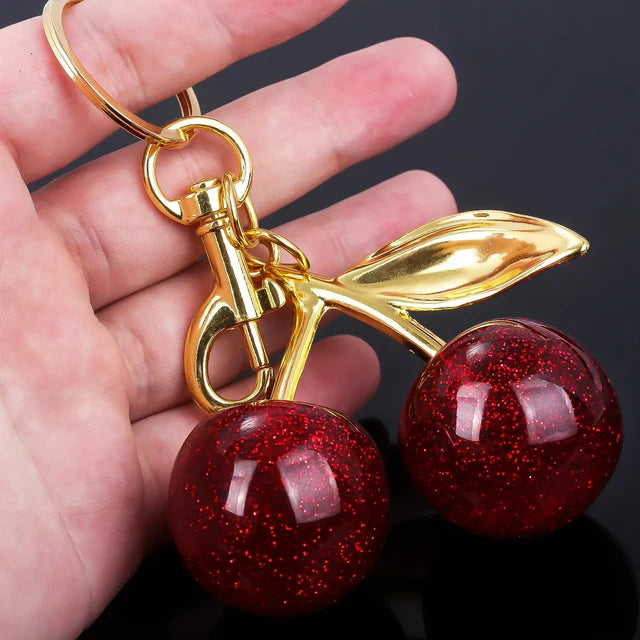 Cherry bag charm